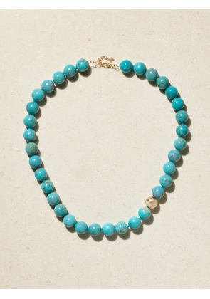 Mateo - 14-karat Gold Turquoise Necklace - One size