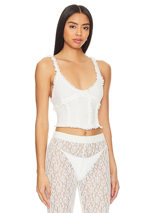 GUIZIO Soler Corset Top in White. Size S. Also in L.