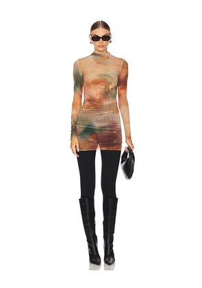 Camila Coelho Bella Tunic Top in Peach. Size XS. Also in M, S.