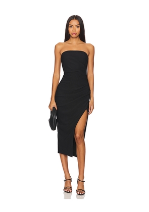 ELLIATT Charlotte Midi Dress in Black. Size S. Also in L.