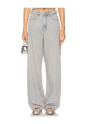 Dr. Denim Donna Relaxed Wide Jeans in Blue. Size 27. Also in 24.