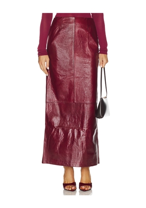 Auteur Studio Sage Skirt in Burgundy. Size M. Also in L.