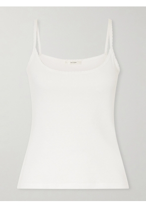 The Row - Denzel Ribbed Cotton-jersey Tank - White - xx small,x small,small,medium,large,x large