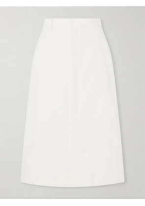 Auralee - Wool, Cotton And Linen-blend Skirt - Off-white - 0,1,2,3