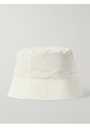 Auralee - + Kijima Takayuki Finx Cotton-twill Bucket Hat - Ivory - One size