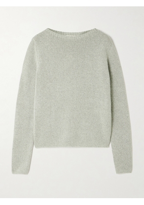 Auralee - Mélange Cashmere And Silk-blend Sweater - Green - 0,1,2