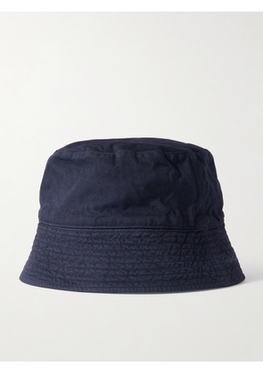 Auralee - + Kijima Takayuki Finx Cotton-twill Bucket Hat - Blue - One size