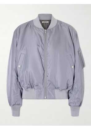 Auralee - Silk-twill Bomber Jacket - Blue - 0,1,2