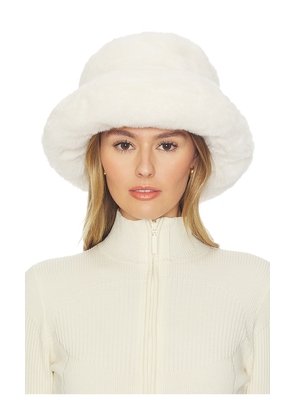 Brixton Dion Packable Winter Bucket Hat in White. Size M/L. Also in XS/S.