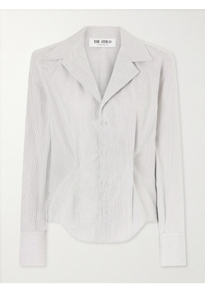 The Attico - Checked Cotton-poplin Shirt - Blue - IT36,IT38,IT40,IT42,IT44,IT46