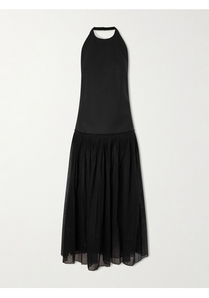 RÓHE - Pleated Halter Maxi Dress - Black - FR 34,FR 36,FR 38,FR 40,FR 42,FR 44