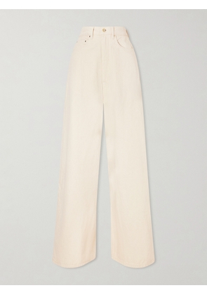 OSSOU - High-rise Wide-leg Jeans - Off-white - 24,25,26,27,28,29,30