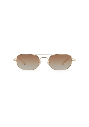 Banbe The Cameron Sunglasses in Metallic Gold.