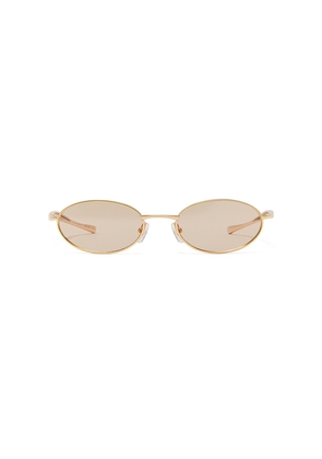 Banbe The Cruz Sunglasses in Metallic Gold.