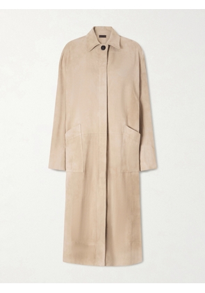 STOULS - Corleone Suede Coat - Gray - xx small,x small,small,medium,large