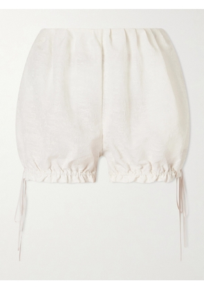 Pauline Dujancourt - Nina Jacquard-knit Shorts - Ivory - x small,small,medium,large