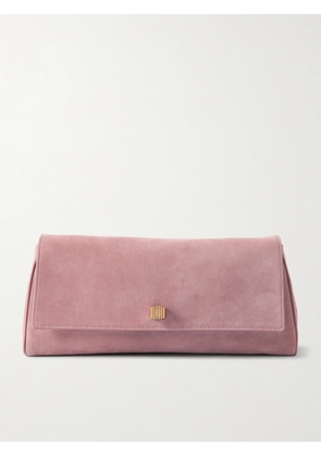 KHAITE - Audrey Suede Clutch - Pink - One size
