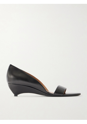 Jil Sander - Leather Wedge Sandals - Black - IT35.5,IT37,IT37.5,IT38,IT38.5,IT39,IT39.5,IT40,IT41