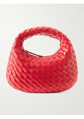 Bottega Veneta - Baby Veneta Intrecciato Leather Tote - Red - One size