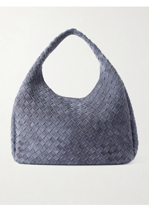 Bottega Veneta - Campana Intrecciato Suede Tote - Blue - One size