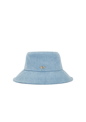 Cult Gaia Maddie Hat in Blue.