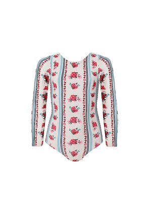 Agua Bendita Kids Honey Cherish Swimsuit in Cream. Size 2. Also in 4, 6.