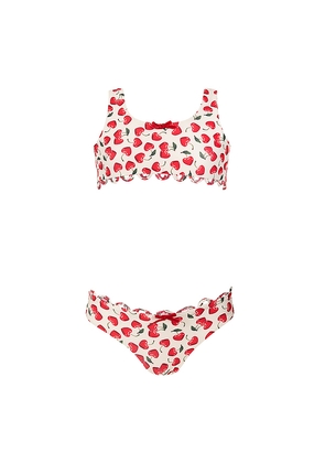 Agua Bendita Kids Dolce Cherish Swim Set in Cream. Size 2. Also in 4, 6.