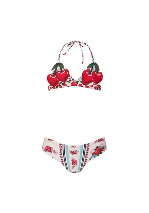 Agua Bendita Kids Normi Cherish Swim Set in Cream. Size 4. Also in 6, 8.