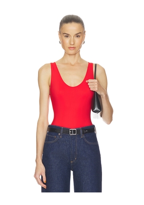 AGOLDE Tora Bodysuit in Red. Size L. Also in M, S, XS.