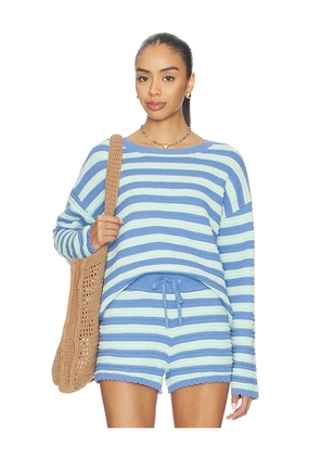 BEACH RIOT Beach Sweater in Blue,Mint. Size M. Also in S, XS.