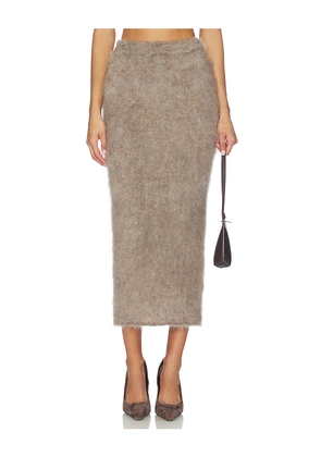 GIUSEPPE DI MORABITO Knitted Skirt in Grey. Size S. Also in M, XS.