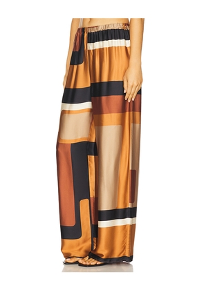 FAITHFULL THE BRAND Jensen Pant in Brown. Size L. Also in M, S, XL, XS.