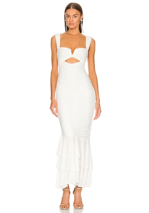 Michael Costello x REVOLVE Hilary Gown in Ivory. Size XL. Also in L, M, S, XS, XXS.