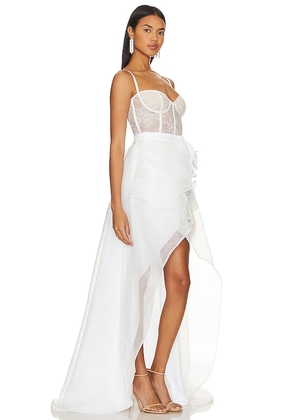 Katie May Mcbeath Gown in Ivory. Size XS. Also in M.