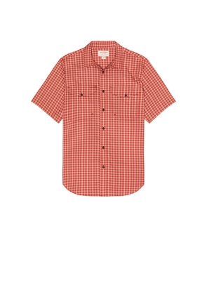 Filson Twin Lakes Short Sleeve Sport Shirt in Red. Size L. Also in M, S, XL/1X.