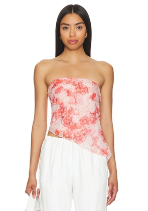 MORE TO COME Daisy Asymmetrical Top in Pink. Size S. Also in M.