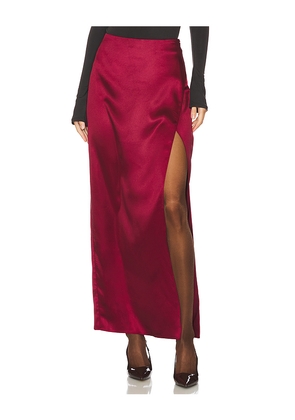 Line & Dot Allina Skirt in Burgundy. Size S. Also in M.
