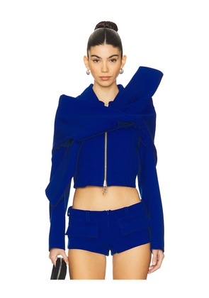LADO BOKUCHAVA Knot Jacket in Royal. Size S. Also in M.
