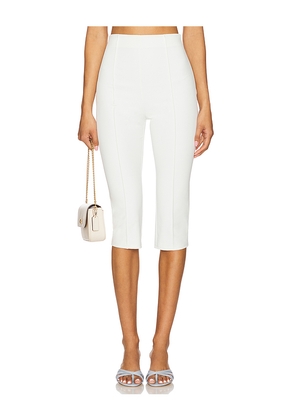 Lovers and Friends Cindy Cropped Capri Pant in White. Size L. Also in M, S, XL, XS.
