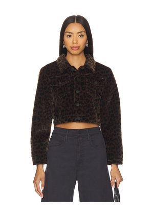 MOTHER The Short Stack Jacket in Brown. Size L. Also in M, S.