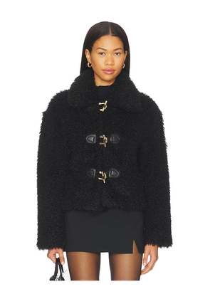 Karina Grimaldi Noelle Fur Jacket in Black. Size XS. Also in M.