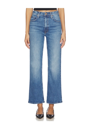 MOTHER High Waisted Bookie Sneak Jeans in Blue. Size 23. Also in 24, 25, 26, 27, 29, 31, 32, 33, 34.