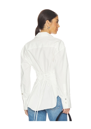 NIA Jules Shirt in White. Size L. Also in M, S, XS.