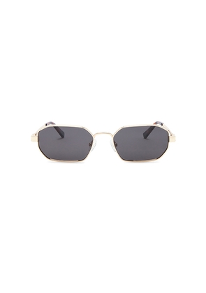 Le Specs Mythic Sunglasses in Metallic Gold.