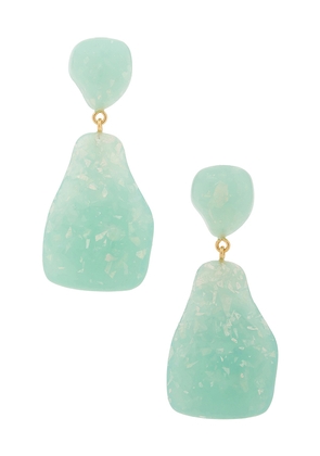 Lele Sadoughi Wilma Earrings in Mint.