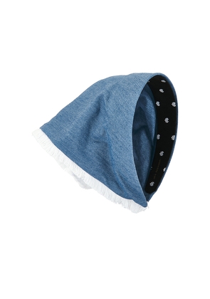Lele Sadoughi Jackie Chambray Handkerchief Headband in Blue.