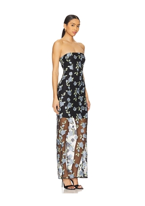 ROTATE Flower Mesh Tube Dress in Black. Size 36. Also in 34.