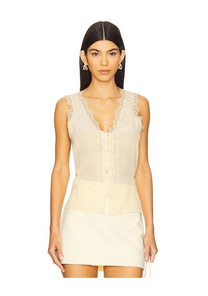 PAIGE Ancona Top in Lemon. Size XL. Also in M.