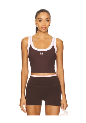 P.E Nation Forward Tank Top in Brown. Size M. Also in L.