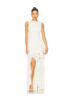 PatBO Gavea Mesh Maxi Dress in Ivory. Size M. Also in XL.